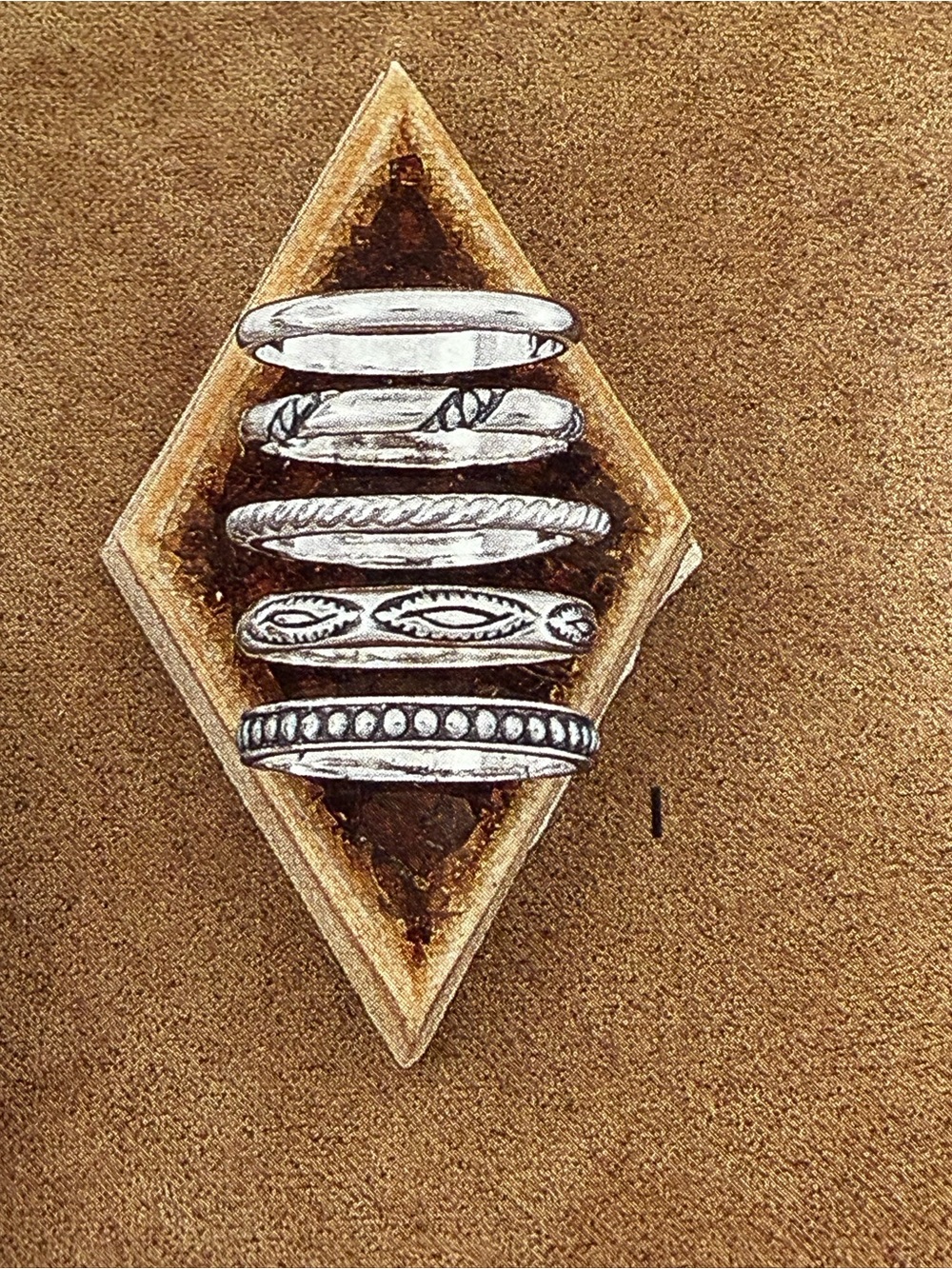 Silpada Sterling Silver “STACKS OF PLENTY” Set of 5 Unique Stacking Rings - Picture 15 of 15